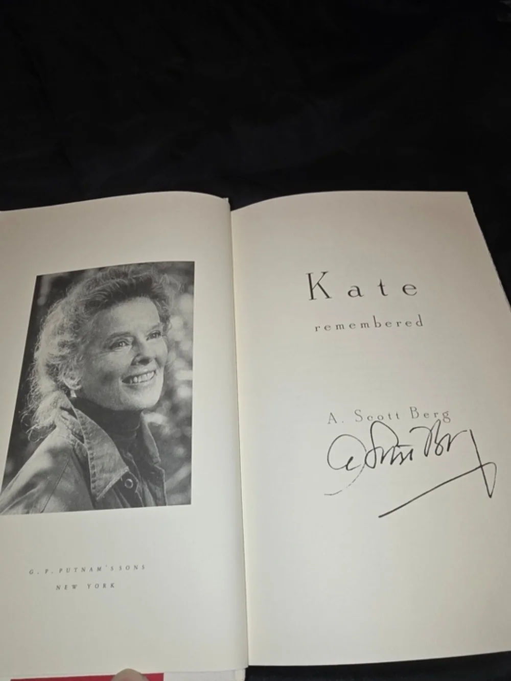 Kate Remembered By A. Scott Berg Signed Hardcover
